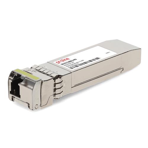 Picture for category Calix® 100-01511-BX80-D Compatible TAA Compliant 10GBase-BX SFP+ Transceiver (SMF, 1550nmTx/1490nmRx, 80km, LC, DOM)