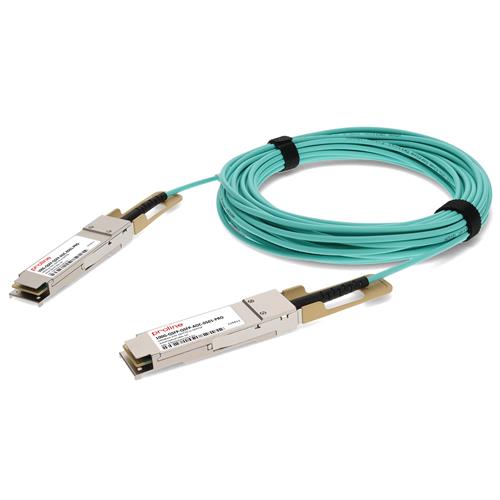 Picture for category Brocade® (Formerly) Compatible TAA Compliant 100GBase-AOC QSFP28 to QSFP28 Active Optical Cable (MMF, 5m)