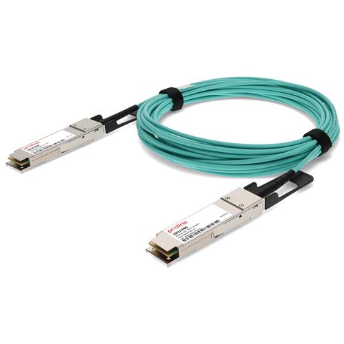 Picture of Extreme Networks® 10314 Compatible TAA Compliant 40GBase-AOC QSFP+ to QSFP+ Active Optical Cable (850nm, MMF, 5m)