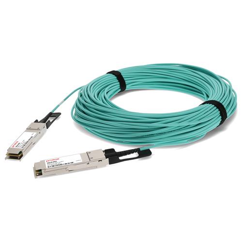 Picture for category Extreme Networks® 10318 Compatible TAA Compliant 40GBase-AOC QSFP+ to QSFP+ Active Optical Cable (850nm, MMF, 100m)