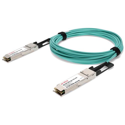 Picture for category Brocade® (Formerly) 40G-QSFP-QSFP-AOC-0101 Compatible TAA Compliant 40GBase-AOC QSFP+ to QSFP+ Active Optical Cable (850nm, MMF, 1m)
