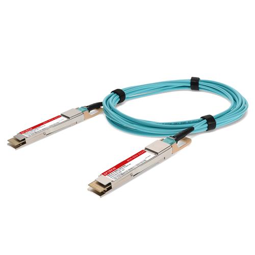 Picture for category Arista Networks® AOC-D-D-400G-10M Compatible TAA 400GBase-AOC QSFP-DD to QSFP-DD Active Optical Cable (850nm, MMF, 10m)