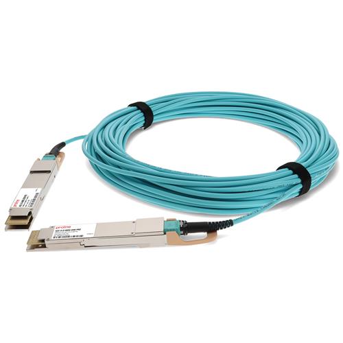 Picture for category Arista Networks® AOC-D-D-400G-20M Compatible TAA 400GBase-AOC QSFP-DD to QSFP-DD Active Optical Cable (850nm, MMF, 20m)
