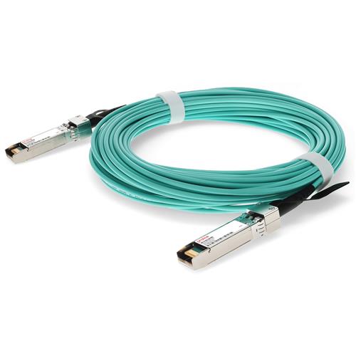 Picture for category Arista Networks® AOC-S-S-25G-15M Compatible TAA Compliant 25GBase-AOC SFP28 to SFP28 Active Optical Cable (850nm, MMF, 15m)