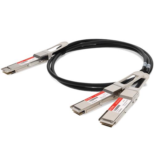 Picture for category Arista Networks® CAB-D-2Q-200G-1M Compatible TAA 200GBase-CU QSFP-DD to 2xQSFP28 Direct Attach Cable (Passive Twinax, 1m)
