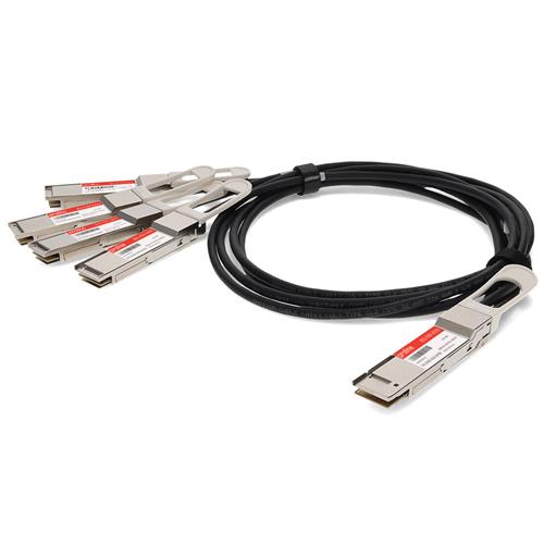 Picture of Dell® DAC-Q56DD-4Q28-1M Compatible TAA 200GBase-CU QSFP-DD to 4xQSFP28 Direct Attach Cable (Passive Twinax, 1m)
