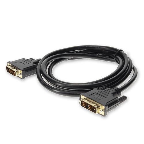 Picture of 5PK 6ft HP® DC198A Compatible DVI-D Single Link (18+1 pin) Male to Male Black Cables Max Resolution Up to 1920x1200 (WUXGA)