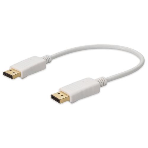 Picture of 3m DisplayPort Male to Male White Cable Max Resolution Up to 3840x2160 (4K UHD)