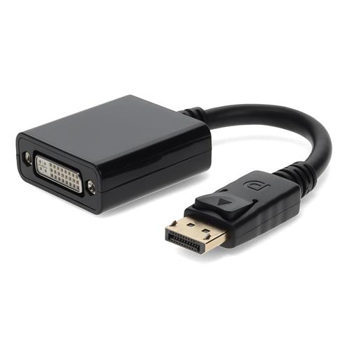 Picture for category 5PK 8in DisplayPort 1.2 Male to DVI-I (29 pin) Female Black Adapter Cables Requires DP++ Max Resolution Up to 2560x1600 (WQXGA)