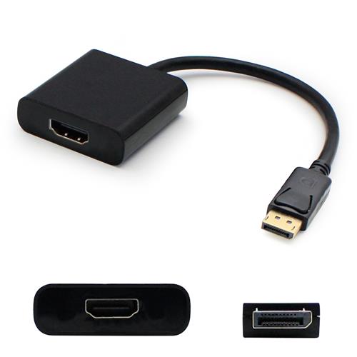 Picture for category DisplayPort 1.2 Male to HDMI 1.3 Female Black Active Adapter Comes with Audio Max Resolution Up to 2560x1600 (WQXGA)