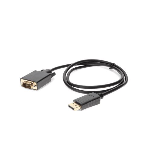 Picture for category 5PK 3ft DisplayPort 1.2 Male to VGA Male Black Cables Max Resolution Up to 1920x1200 (WUXGA)