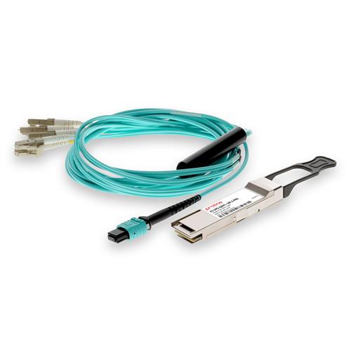 Picture of F5 Networks® F5-UPG-QSFP+-1M-2 Compatible TAA Compliant 40GBase-SR4 QSFP+ Transceiver (MMF, 850nm, 1m, MPO, DOM)