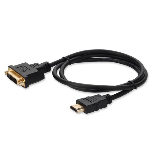 8in HDMI 1.3 to DVI-D Dual Link (24+1 pin) Female Black Cable Max Resolution Up to 2560x1600 (WQXGA) | Your Fiber Optic | Proline