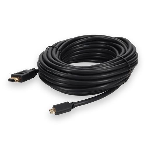 Picture for category 25ft HDMI 1.4 Male to Micro-HDMI 1.4 Male Black Cable Max Resolution Up to 4096x2160 (DCI 4K)