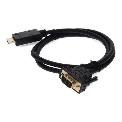 Picture for category 6ft HDMI 1.3 Male to VGA Male Black Cable Max Resolution Up to 1920x1200 (WUXGA)