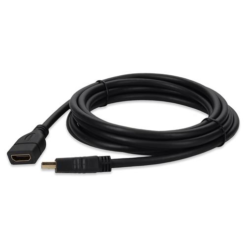 Picture for category 20ft HDMI 1.4 Male to Female Black Cable Max Resolution Up to 4096x2160 (DCI 4K)