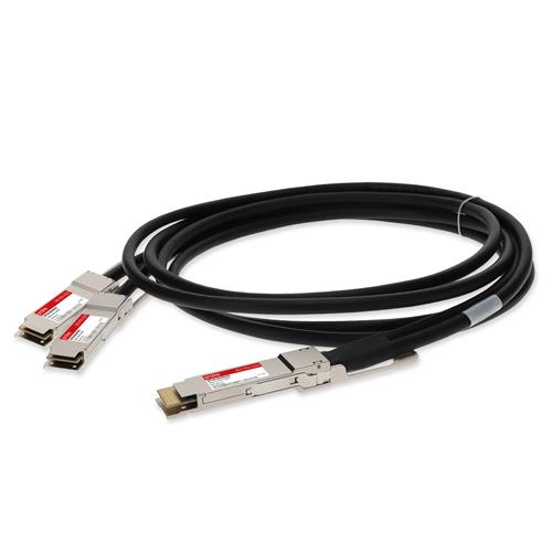 Picture of Mellanox® MCP7H60-W001AR30 Compatible TAA 400GBase-CU QSFP-DD to 2xQSFP56 Direct Attach Cable (Passive Twinax, 1.5m)