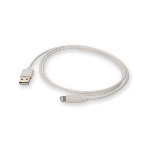 Picture for category 1m Apple Computer® Compatible USB 2.0 (A) Male to Lightning Male White Cable