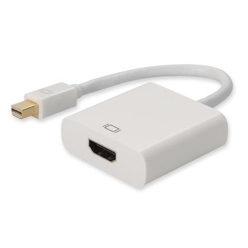 Picture for category Mini-DisplayPort 1.1 Male to HDMI 1.3 Female White Adapter Max Resolution Up to 2560x1600 (WQXGA)