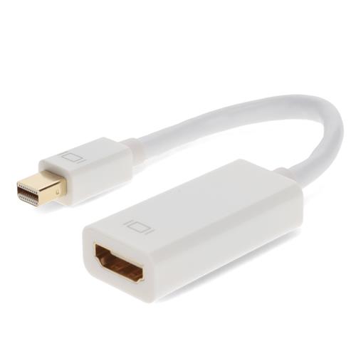 Picture for category Mini-DisplayPort 1.1 Male to HDMI 1.3 Female White Active Adapter Max Resolution Up to 2560x1600 (WQXGA)