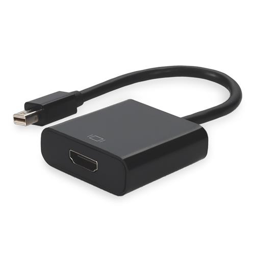 Picture for category Mini-DisplayPort 1.1 Male to HDMI 1.3 Female Black Adapter Max Resolution Up to 2560x1600 (WQXGA)