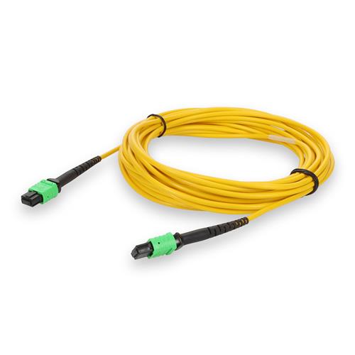 Picture for category 10m Mellanox® Compatible AMPO-12 (Female) to AMPO-12 (Female) OS2 12-strand Crossover Yellow Fiber LSZH Patch Cable