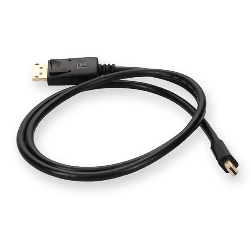 Picture for category 3ft Mini-DisplayPort 1.2 Male to DisplayPort 1.2 Male Black Cable Max Resolution Up to 3840x2160 (4K UHD)