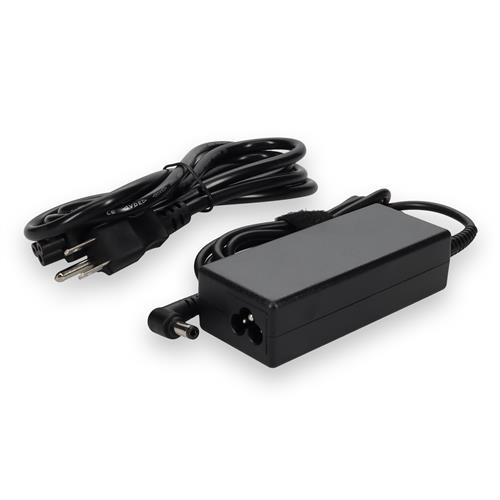Picture of Toshiba® PA5178U-1ACA Compatible 65W 19V at 3.42A Black 5.5 mm x 2.5 mm Laptop Power Adapter and Cable