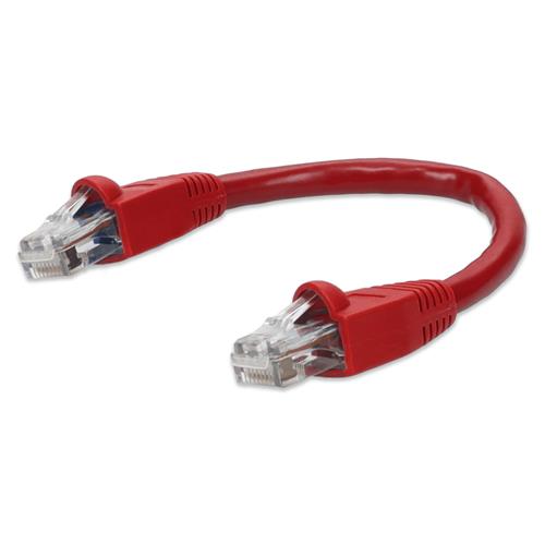 Picture for category 6in RJ-45 (Male) to RJ-45 (Male) Cat6A Straight Red UTP Copper PVC Patch Cable