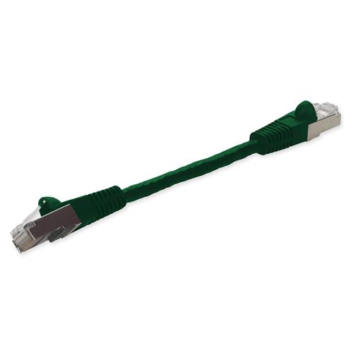 Picture for category 6in RJ-45 (Male) to RJ-45 (Male) Shielded Straight Green Cat6 STP PVC Copper Patch Cable