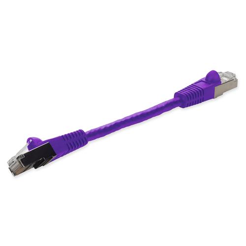 Picture for category 6in RJ-45 (Male) to RJ-45 (Male) Shielded Straight Purple Cat6 STP PVC Copper Patch Cable
