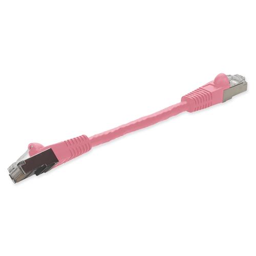Picture for category 6in RJ-45 (Male) to RJ-45 (Male) Shielded Straight Pink Cat6 STP PVC Copper Patch Cable
