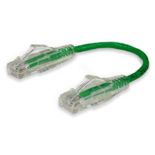 Picture for category 6in RJ-45 (Male) to RJ-45 (Male) Straight Green Cat6 UTP Slim PVC Copper Patch Cable
