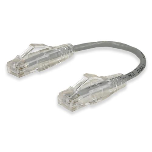 Picture for category 6in RJ-45 (Male) to RJ-45 (Male) Straight Gray Cat6 UTP Slim PVC Copper Patch Cable