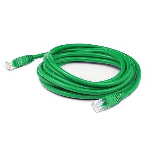 Picture for category 0.5ft RJ-45 (Male) to RJ-45 (Male) Green Slim Microboot, Snagless Clear-Claw Cat6 UTP PVC Slim Copper Patch Cable with Length Labels
