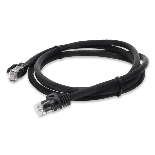 Picture for category 50cm RJ-45 (Male) to RJ-45 (Male) Cat6A Straight Booted, Snagless Black UTP Copper PVC Patch Cable