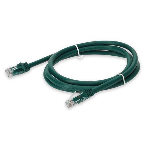 Picture for category 50cm RJ-45 (Male) to RJ-45 (Male) Cat6A Straight Booted, Snagless Green UTP Copper PVC Patch Cable