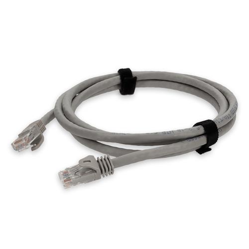 Picture for category 50cm RJ-45 (Male) to RJ-45 (Male) Cat6A Straight Booted, Snagless Gray UTP Copper PVC Patch Cable