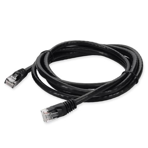 Picture for category 1.5ft RJ-45 (Male) to RJ-45 (Male) Cat6 Straight Microboot, Snagless Black UTP Copper PVC Patch Cable