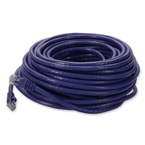 Picture for category 100ft RJ-45 (Male) to RJ-45 (Male) Cat6 Straight Purple UTP Copper PVC Patch Cable