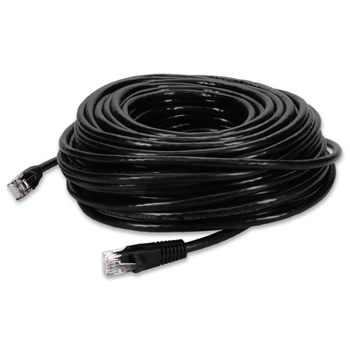Picture for category 100ft RJ-45 (Male) to RJ-45 (Male) Cat6A Straight Black UTP Copper PVC Patch Cable