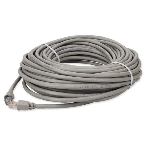 Picture of 100ft RJ-45 (Male) to RJ-45 (Male) Straight Gray Cat6A UTP PVC Copper Patch Cable