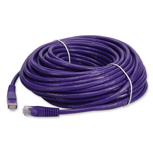 Picture for category 100ft RJ-45 (Male) to RJ-45 (Male) Straight Purple Cat6A UTP PVC Copper Patch Cable