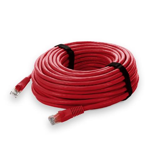 Picture for category 100ft RJ-45 (Male) to RJ-45 (Male) Straight Red Cat6A UTP PVC Copper Patch Cable