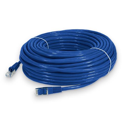 Picture for category 100ft RJ-45 (Male) to RJ-45 (Male) Shielded Straight Blue Cat6 STP PVC Copper Patch Cable