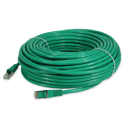 Picture for category 100ft RJ-45 (Male) to RJ-45 (Male) Shielded Straight Green Cat6 STP PVC Copper Patch Cable