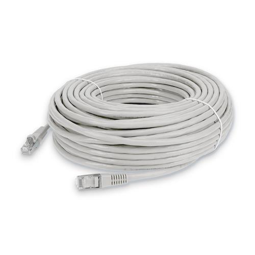 Picture for category 100ft RJ-45 (Male) to RJ-45 (Male) Shielded Straight White Cat6 STP PVC Copper Patch Cable