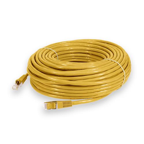 Picture for category 100ft RJ-45 (Male) to RJ-45 (Male) Shielded Straight Yellow Cat6 STP PVC Copper Patch Cable