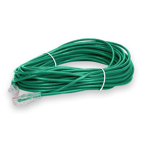 Picture for category 100ft RJ-45 (Male) to RJ-45 (Male) Straight Green Cat6 UTP Slim PVC Copper Patch Cable