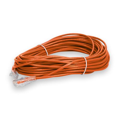 Picture for category 100ft RJ-45 (Male) to RJ-45 (Male) Straight Orange Cat6 UTP Slim PVC Copper Patch Cable